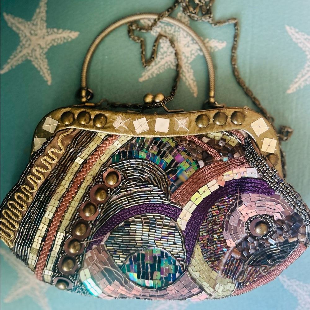 Chico’s Elegant Multicolor Beaded Handbag